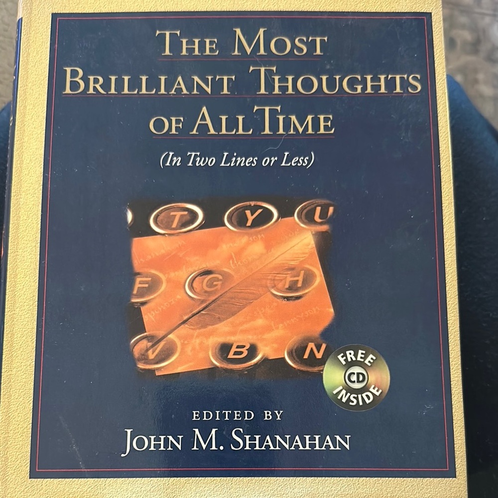 The Most Brilliant Thoughts of All Time Book